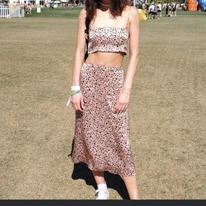 Reformation Pink Panther Skirt Size 8